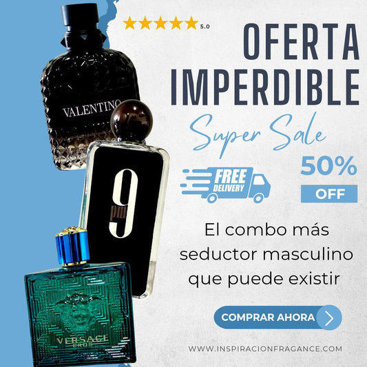 Combo Seductor masculino tres fragancias de prestigio